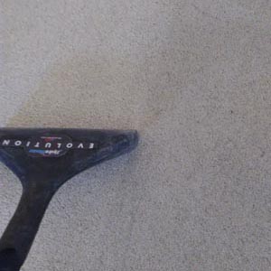 Before and After - White Carpet Stain Removal